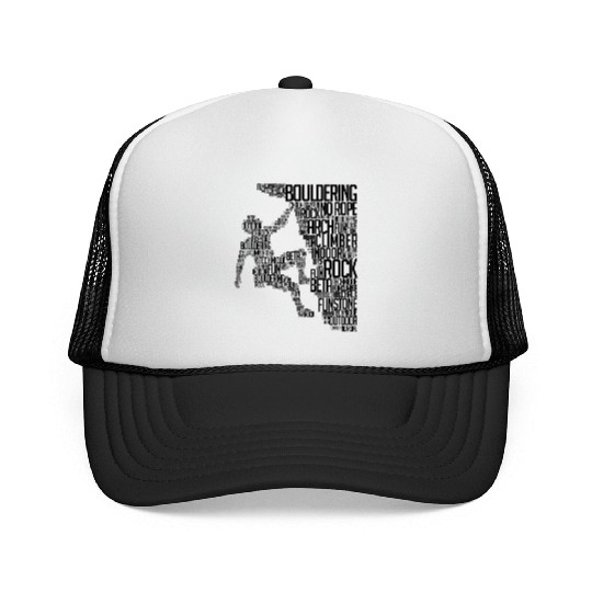 Bouldering Rock Climbing Adventure Free Climber Trucker Caps