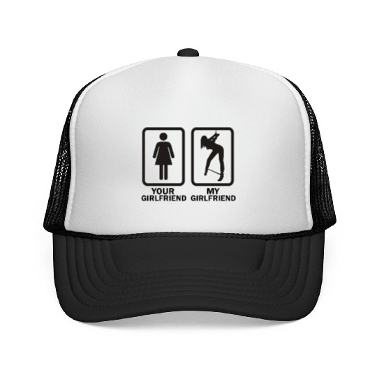 your girlfriend vs my girlfriend funny bdsm Trucker Caps