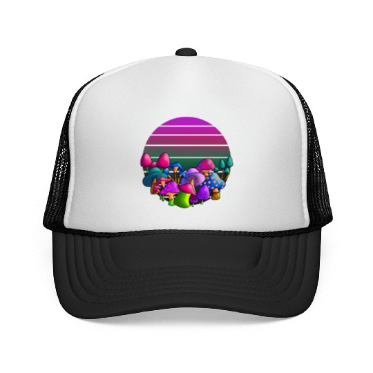 de and Seek Challenge Accepted Fungi Mushroom Trucker Caps