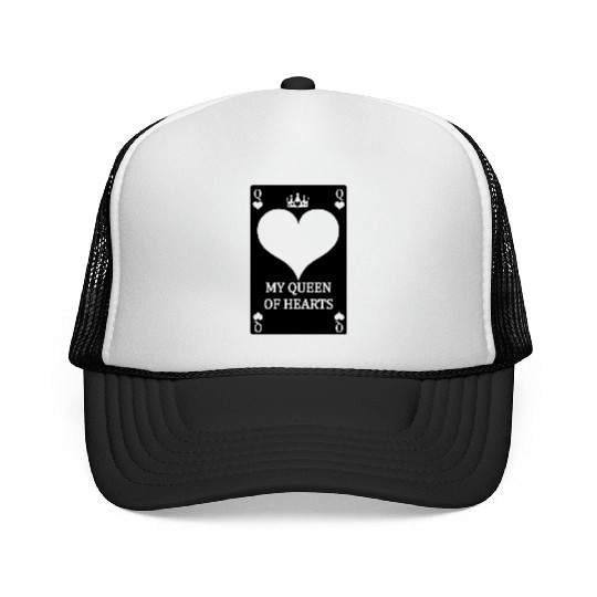 Playing card MY QUEEN OF HEARTS Trucker Caps
