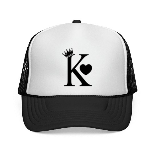 KING OF HEARTS KING CARD LOVE VALENTINES DAY GIFT Trucker Caps