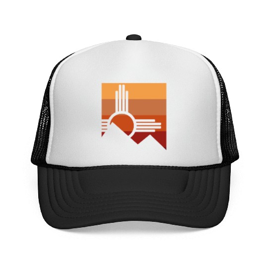 Zia Sun New Mexico Zia Mountains Trucker Caps