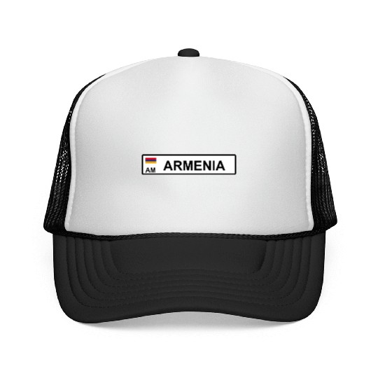 Realistic Armenia License Plate Sticker Trucker Caps
