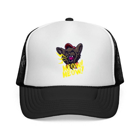 Animal Kitty Meow Trucker Caps