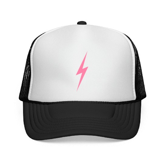 Pink Bolt Lightning | Bolt Graphic Trucker Caps