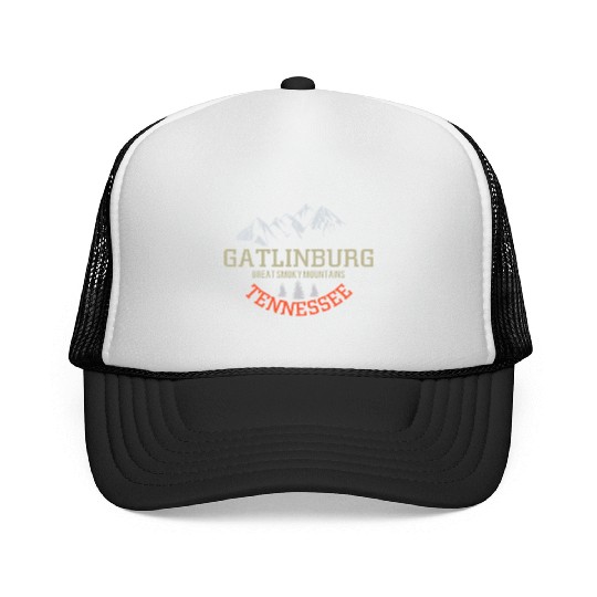 Gatlinburg Tennessee Great Smoky Mountains Trucker Caps