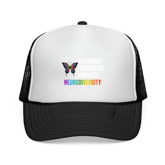 Recognize Embrace Neurodiversity Trucker Caps