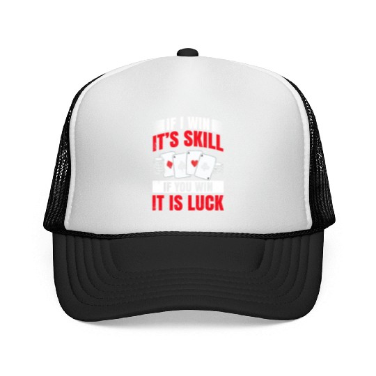 Poker Blackjack Cards Royal Flush Gambling Casino Trucker Caps
