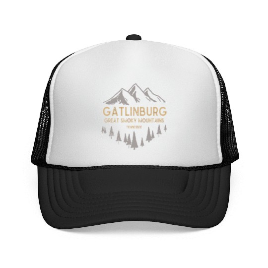 Gatlinburg Tennessee Great Smoky Mountains Trucker Caps