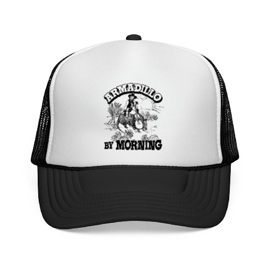 Armadillo By Morning Texas Amarillo Country Song Trucker Caps