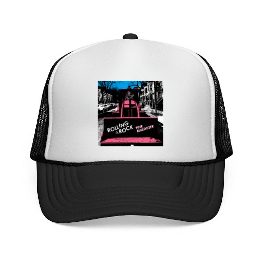 Pink Bulldozer / Rolling Rock Trucker Caps