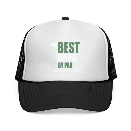 Best papa by par golf funny fathers day Trucker Caps