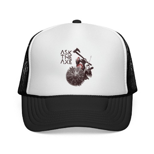 God Of War Ask The Axe Trucker Caps