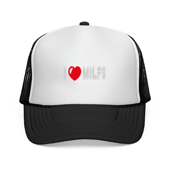 I Love Milfs Trucker Caps