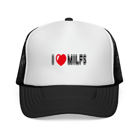 I Love Milfs Trucker Caps