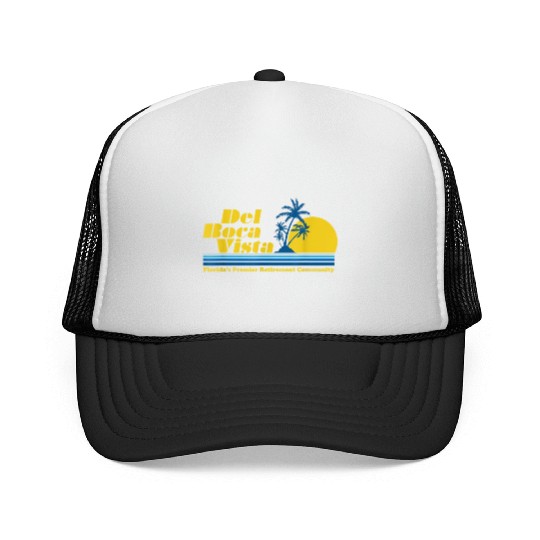 Del Boca Vista Retirement Community Funny No 2376 Trucker Caps