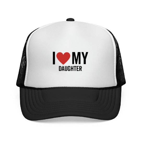 I Love My Daughter Trucker Caps