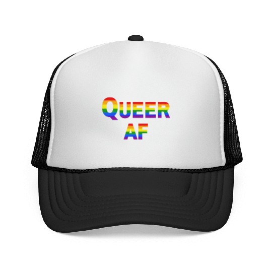 Queer AF Rainbow Spectrum Trucker Caps