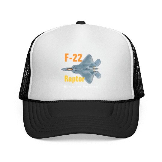 F 22 Raptor stealth fighter Trucker Caps