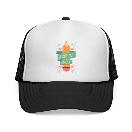 Back To School Student Teacher Team 1St Grade Trucker Caps