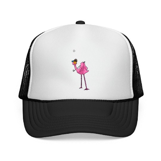Flamingo Golf Golfing Trucker Caps