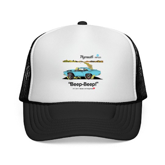 1968 Plymouth Road Runner Salt Flats Light Blue Trucker Caps