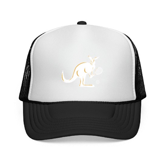 Australia Kangaroo Tennis Player Funny Gift Idea Trucker Caps