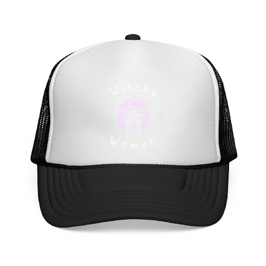 Witchy Women Halloween Trucker Caps