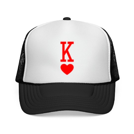 King of Hearts King Queen Couple Halloween Costume Trucker Caps