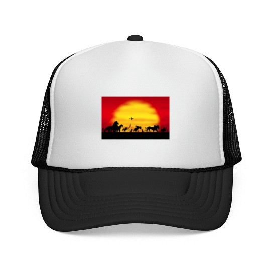 the lion king Trucker Caps