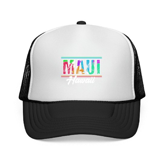 Summer Vacation Beach Maui Hawaii Trucker Caps