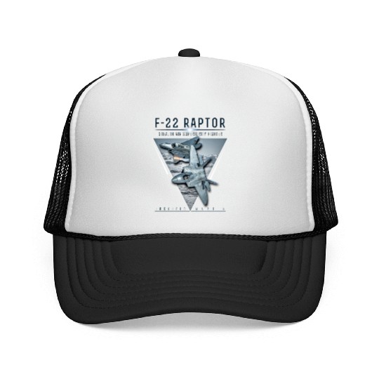 F 22 Raptor US Airborne Fighter Pilot Trucker Caps