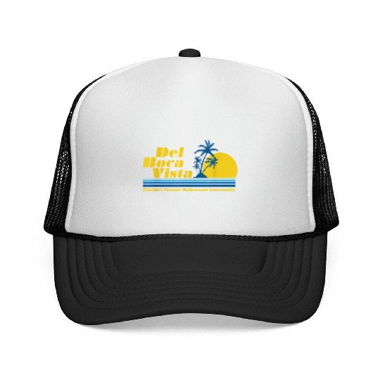 Del Boca Vista Retirement Community Funny No 2376 Trucker Caps