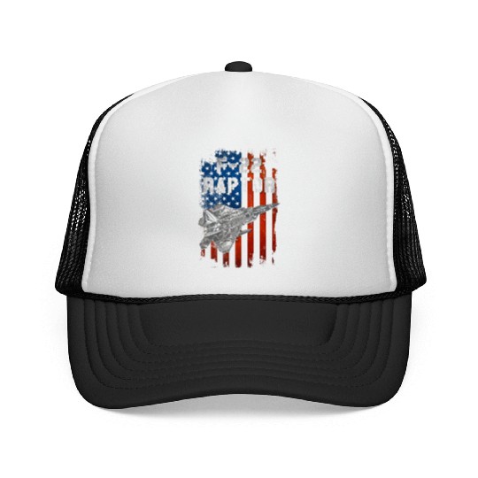 F22 Raptor Aircraft Army US Airborne Trucker Caps