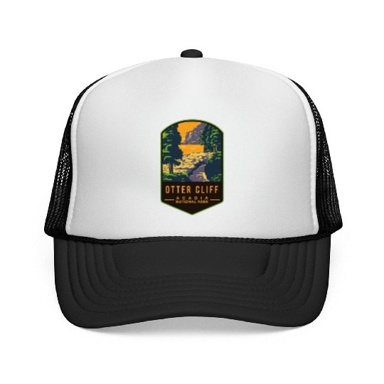 Otter Cliff Acadia National Park Trucker Caps