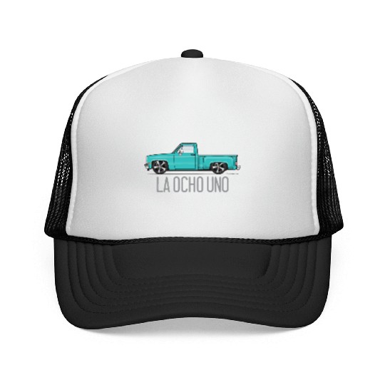 La Ocho Uno Light Turquoise Trucker Caps