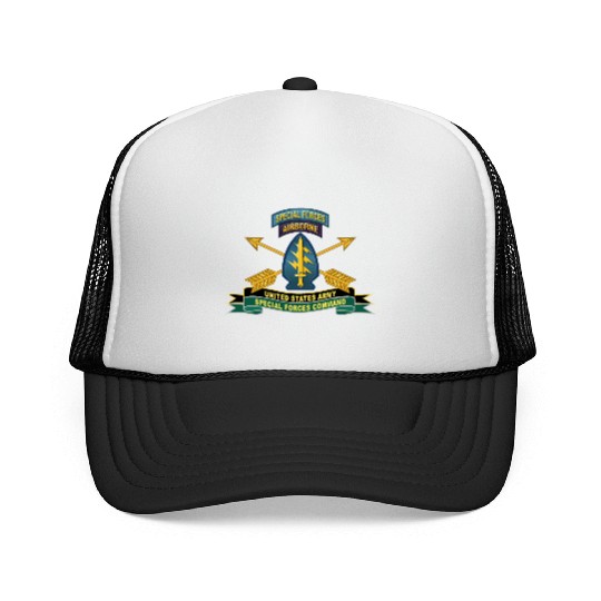 Army US Army Special Forces Command SSI Trucker Caps