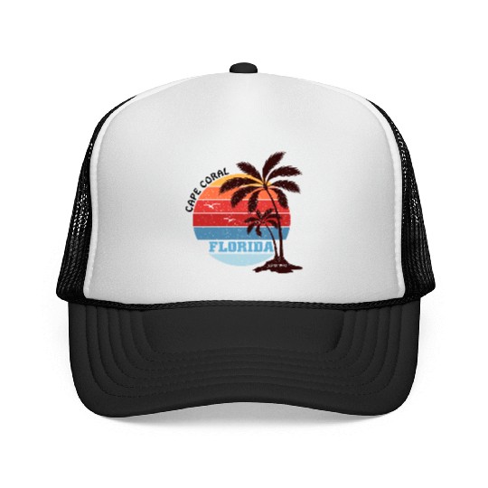 Cape Coral Est.1973 Vintage Florida summer Gift Trucker Caps
