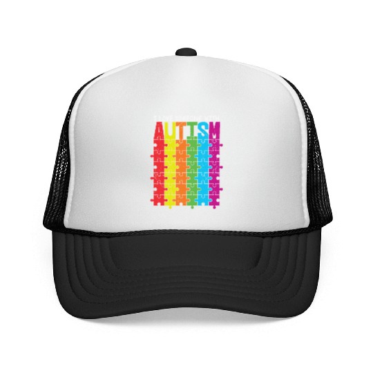 I Love Someone With Autism Trucker Caps