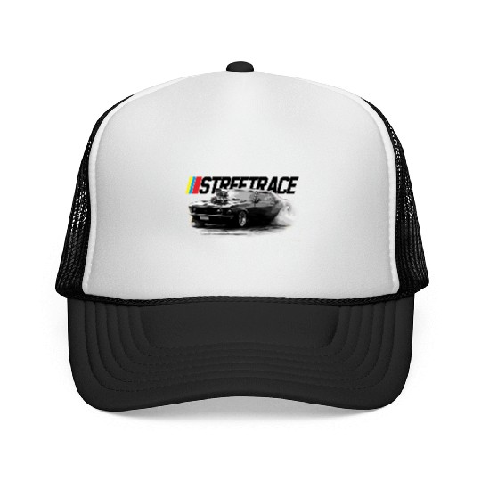 STREET RACE Muscle Car Supercharger Turbo Burnout Trucker Caps