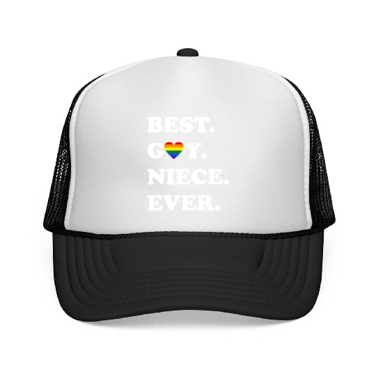 Best Gay Niece Ever Trucker Caps LGBTQ Gay Pride