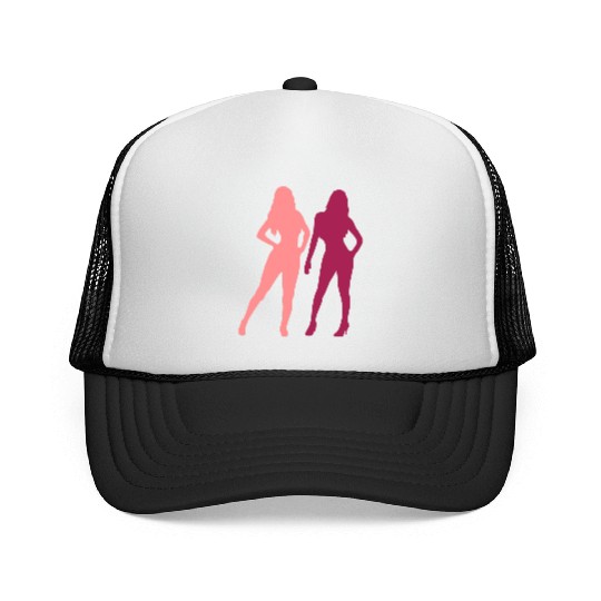 Sexy 2 women Trucker Caps