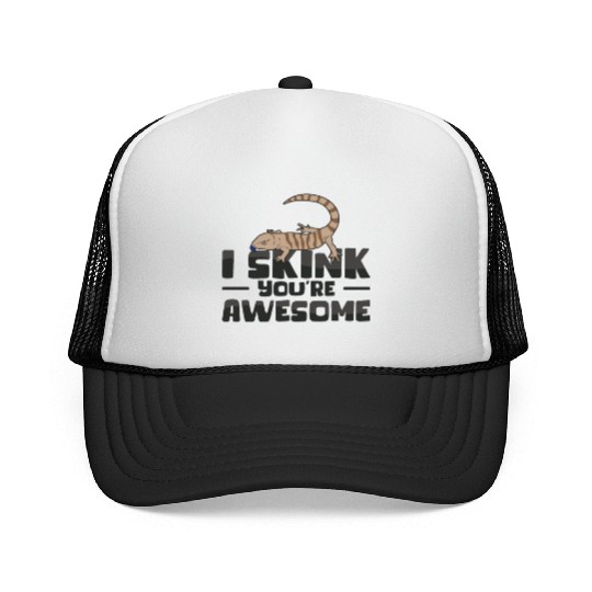 Herpetology Skink Lizard Wildlife Reptile Trucker Caps