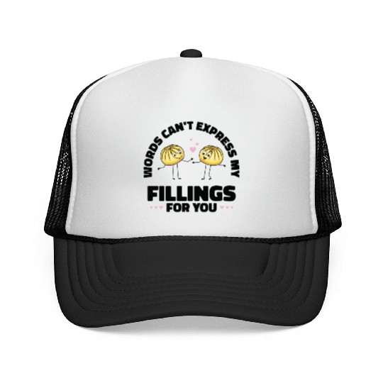 Dim Sums Filling Asian Food Chinese Food Fan Trucker Caps
