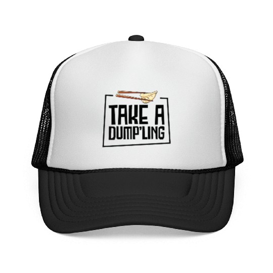 Dumpling Asian Food Chinese Food Fan Trucker Caps