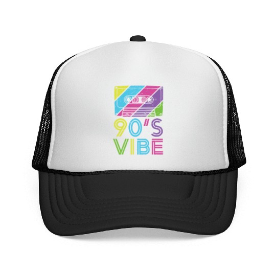 90's Vibe Retro Cassette Tape Music Trucker Caps