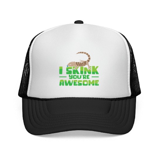 Herpetology Skink Lizard Wildlife Reptile Trucker Caps