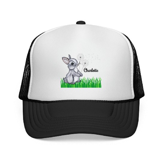 Bunny Name Gift Charlotte Trucker Caps