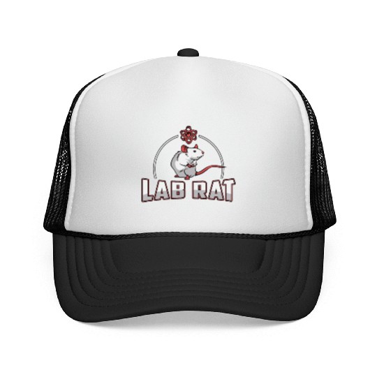 Lab Tech Lab Rat Laboratory Science Technician Trucker Caps