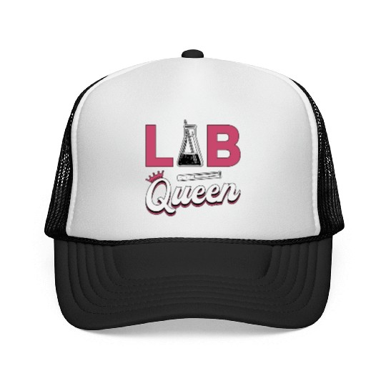 Lab Tech Lab Queen Laboratory Science Technician Trucker Caps